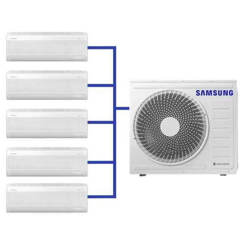 Samsung WindFree™ Multi Split Duvar Tipi Klima 18+12+12+9+9 BTU AJ100TXJ5KH Dış Ünite