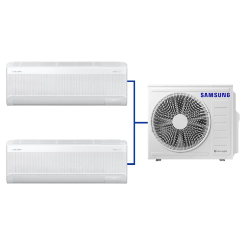 Samsung WindFree™ Multi Split Duvar Tipi Klima 18+24 BTU AJ080TXJ4KH Dış Ünite